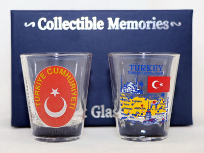 Turkey Souvenir Boxed Shot Glass Set (Set of 2)