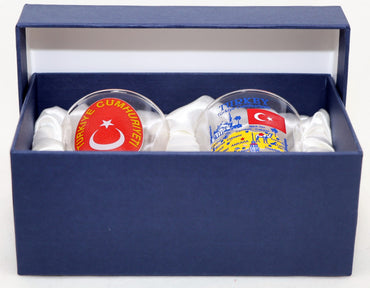 Turkey Souvenir Boxed Shot Glass Set (Set of 2)