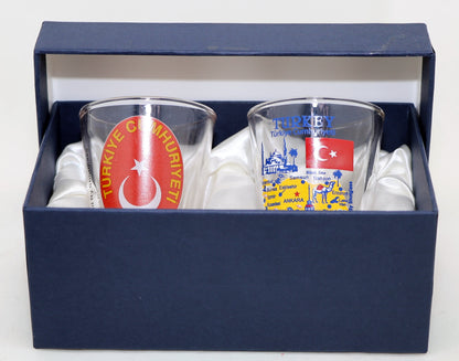 Turkey Souvenir Boxed Shot Glass Set (Set of 2)