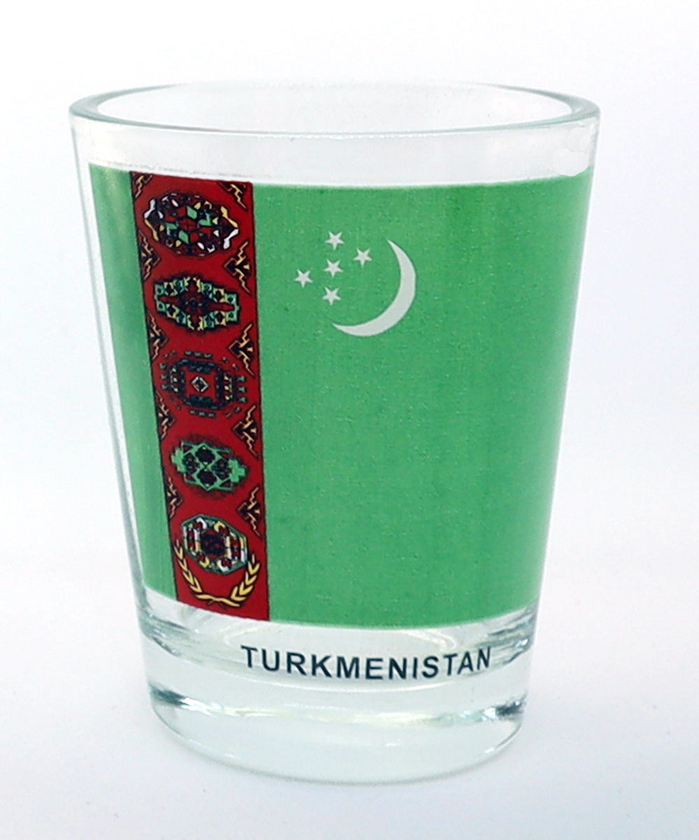 Turkmenistan Flag Shot Glass