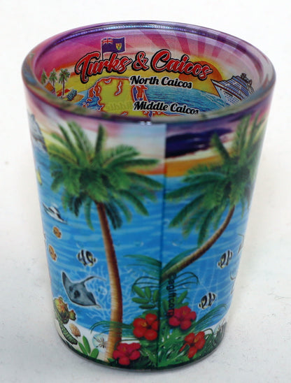 Turks & Caicos Scene In and Out Shot Glass