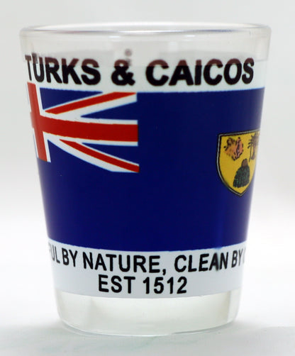 Turks & Caicos Caribbean Boxed Shot Glass Set (Set of 2)