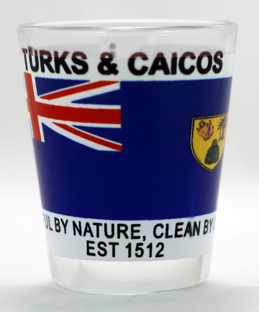 Turks & Caicos Flag Shot Glass