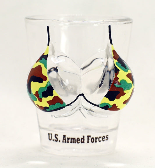 US Armed Forces Bikini Bust 3D Shot Glass