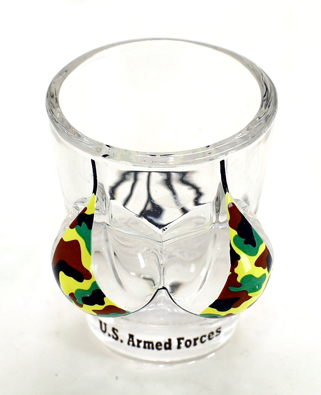 US Armed Forces Bikini Bust 3D Shot Glass