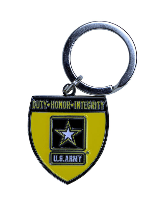 US Army Metal Shield Souvenir Collectible Keychain 1.5" x 1.25"