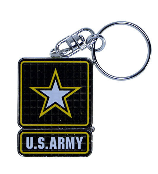 US Army Shanghi Diamond Souvenir Collectible Keychain 1.8" x 1.25"