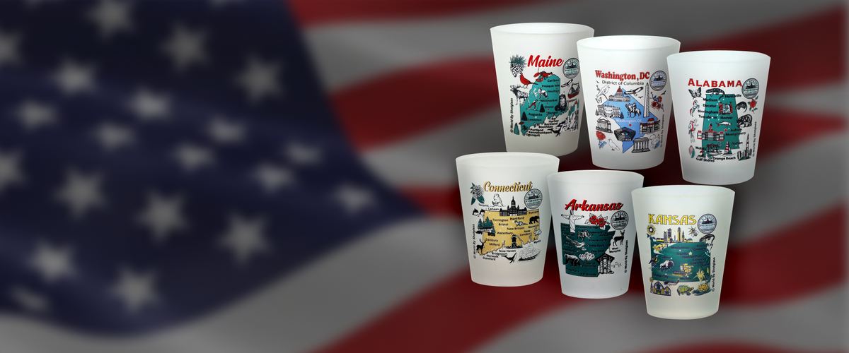 Alaska State Wraparound Shot Glass – World By Shotglass Multicolor Souvenir