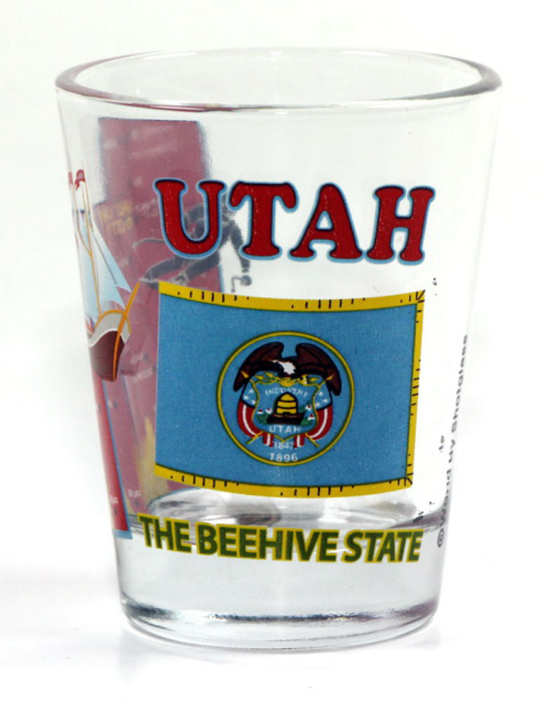 Utah United States USA Souvenir Boxed Shot Glass Set (Set of 6)