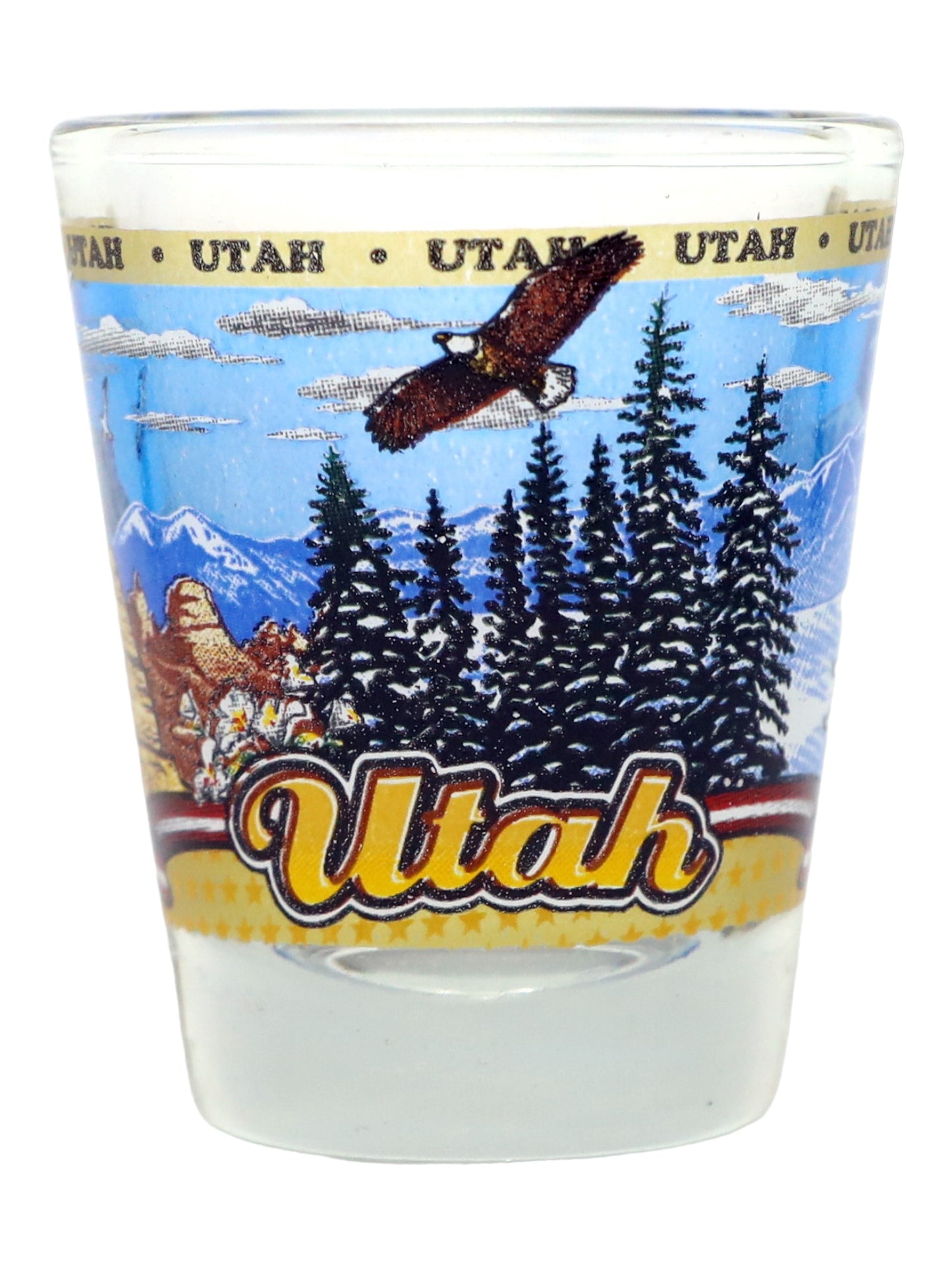 Utah United States USA Souvenir Boxed Shot Glass Set (Set of 6)
