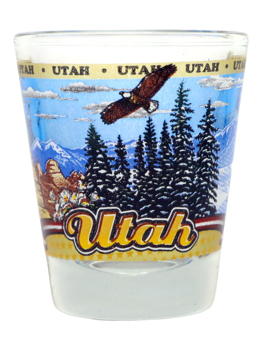 Utah State Wraparound Shot Glass