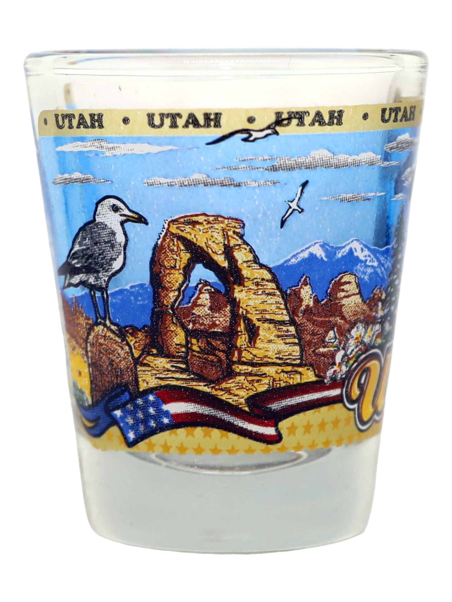 Utah State Wraparound Shot Glass