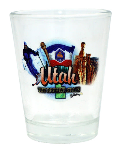 Utah United States USA Souvenir Boxed Shot Glass Set (Set of 6)