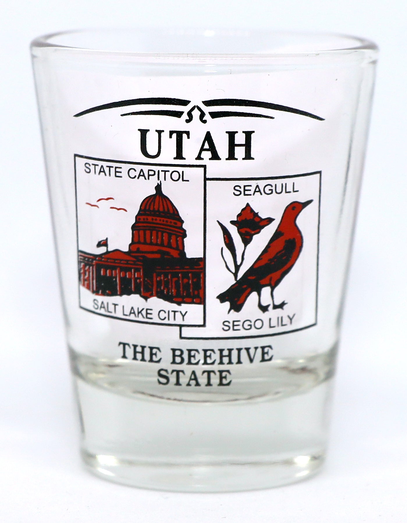 Utah State Scenery Red New Shot Glass