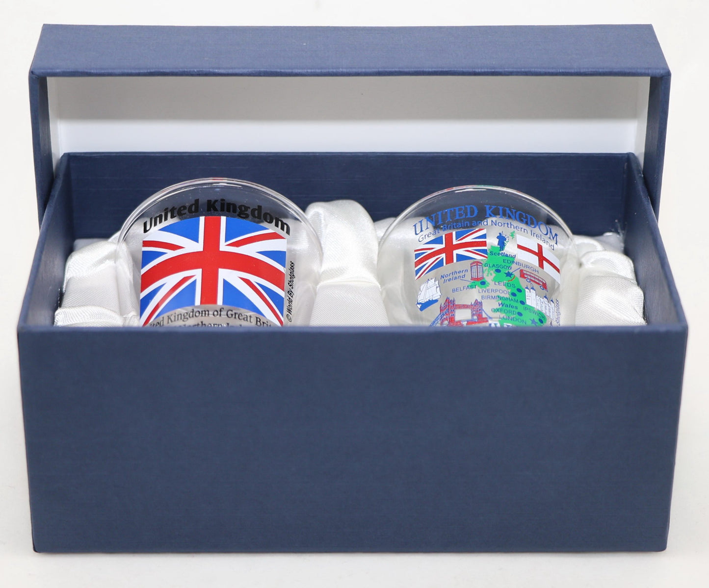 United Kingdom (England) Souvenir Boxed Shot Glass Set (Set of 2)