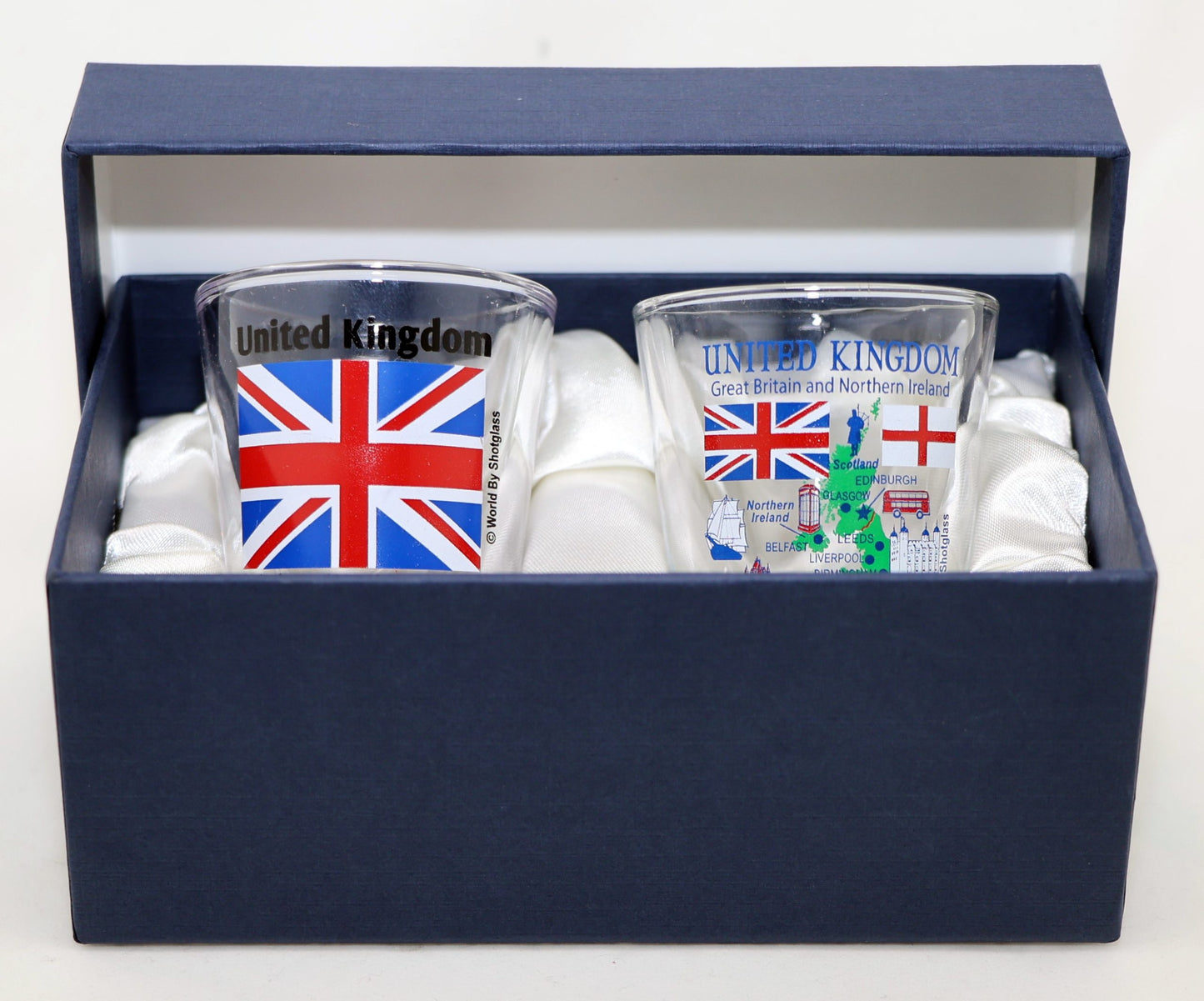 United Kingdom (England) Souvenir Boxed Shot Glass Set (Set of 2)