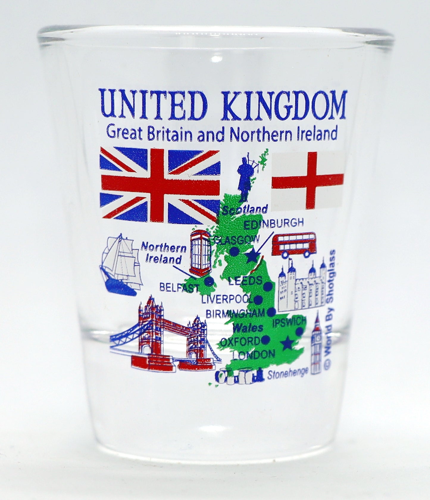 United Kingdom (England) Souvenir Boxed Shot Glass Set (Set of 2)