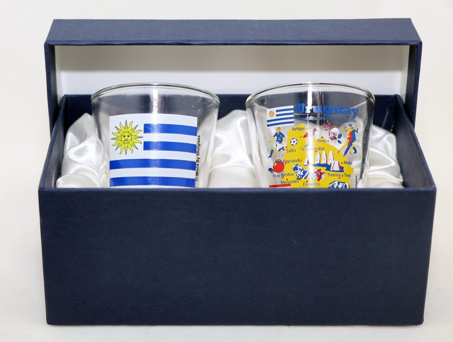 Uruguay Souvenir Boxed Shot Glass Set (Set of 2)