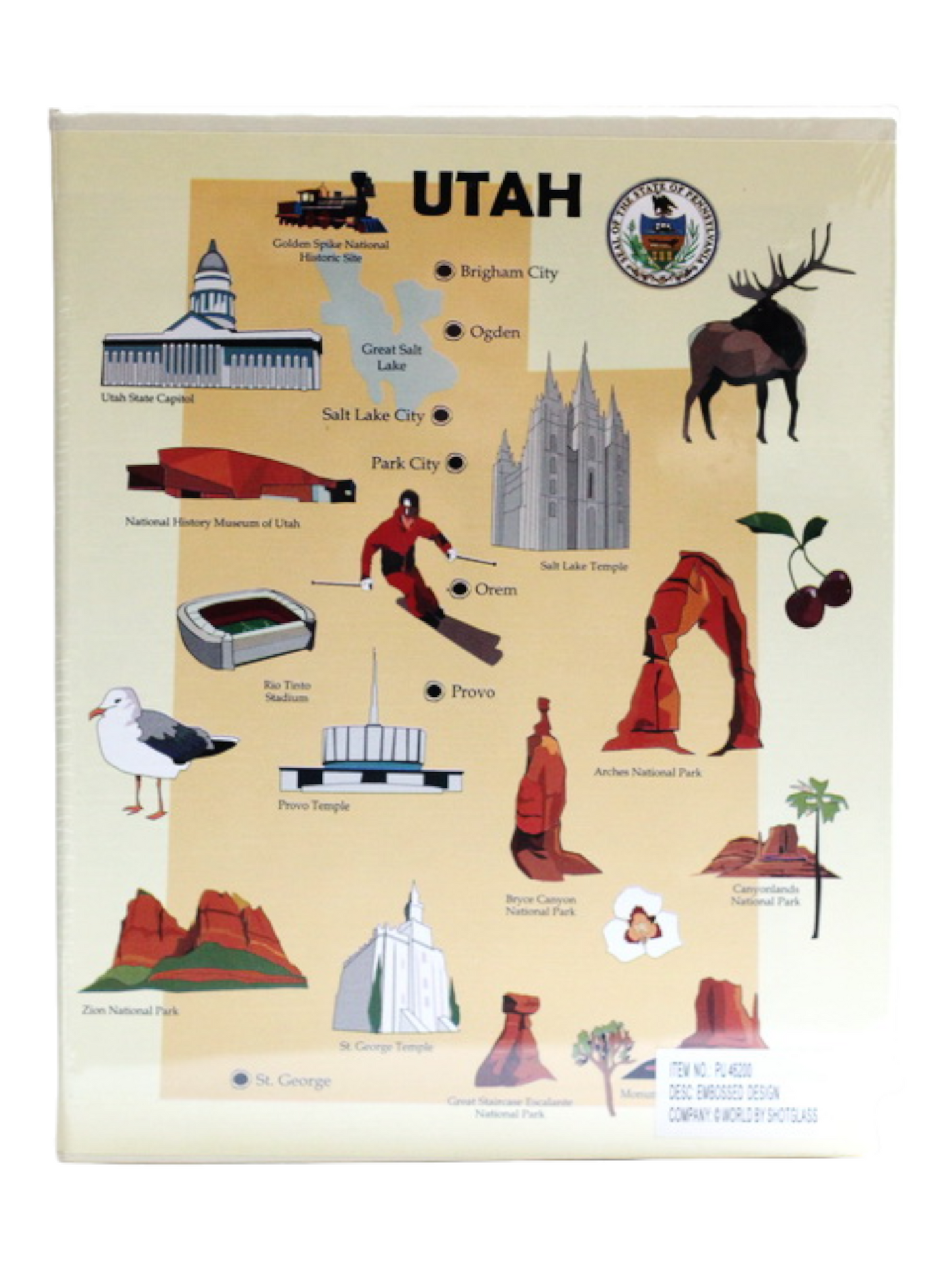 Utah Embossed Photo Album 200 Photos / 4x6