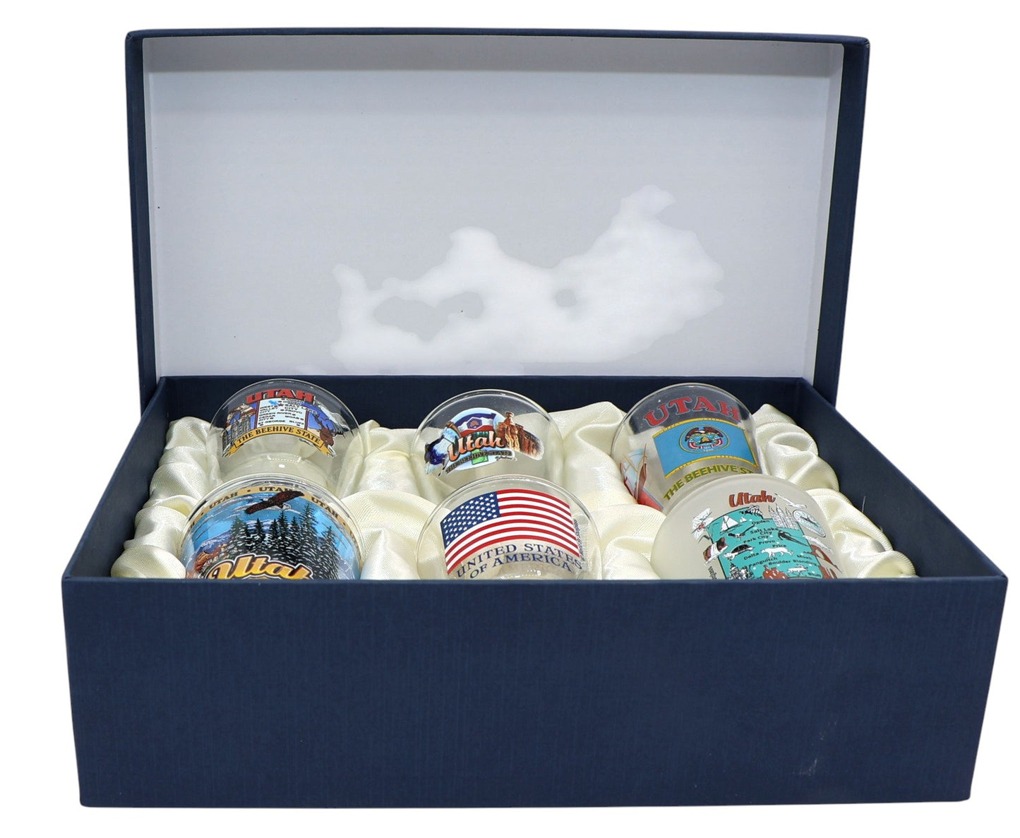 Utah United States USA Souvenir Boxed Shot Glass Set (Set of 6)