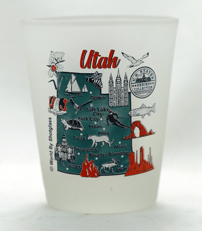 United States USA Mountain West States Souvenir Boxed Shot Glass Set (Set of 6)