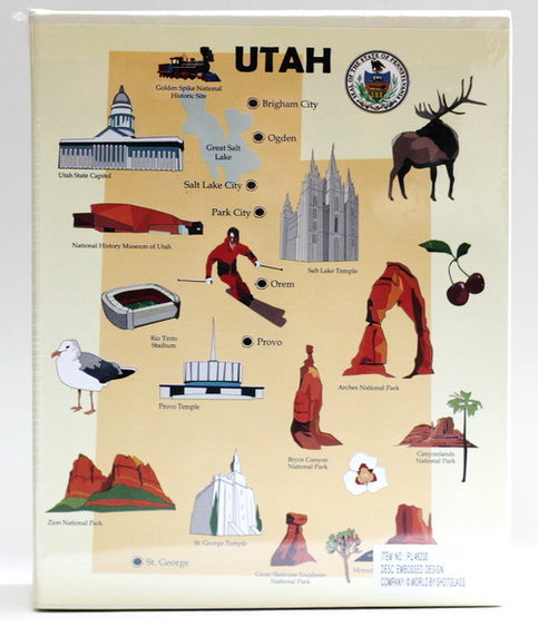 Utah Embossed Photo Album 100 Photos / 4x6