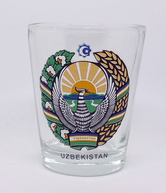 Uzbekistan Coat Of Arms Shot Glass