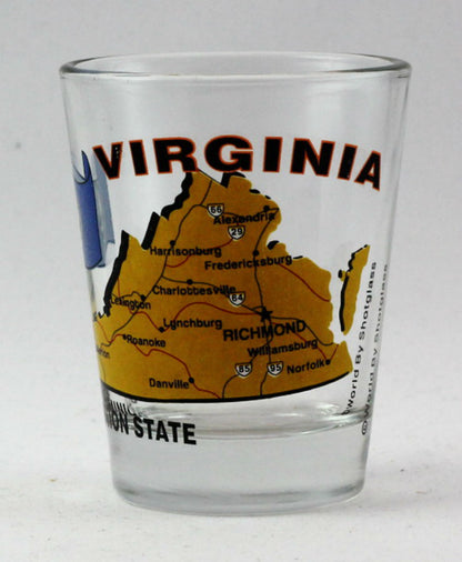 Virginia United States USA Souvenir Boxed Shot Glass Set (Set of 6)