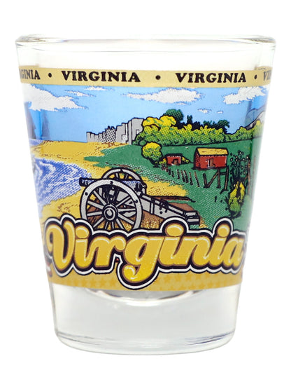 Virginia United States USA Souvenir Boxed Shot Glass Set (Set of 6)
