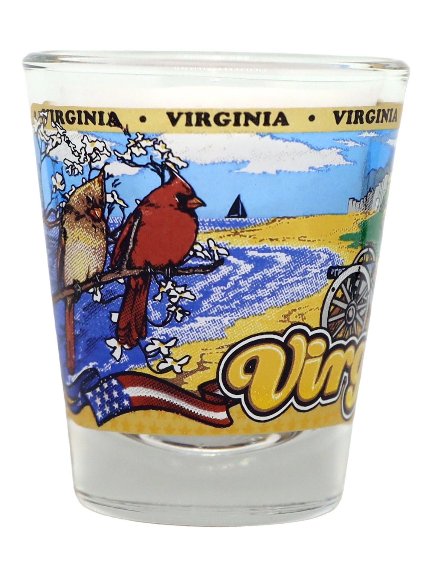 Virginia State Wraparound Shot Glass