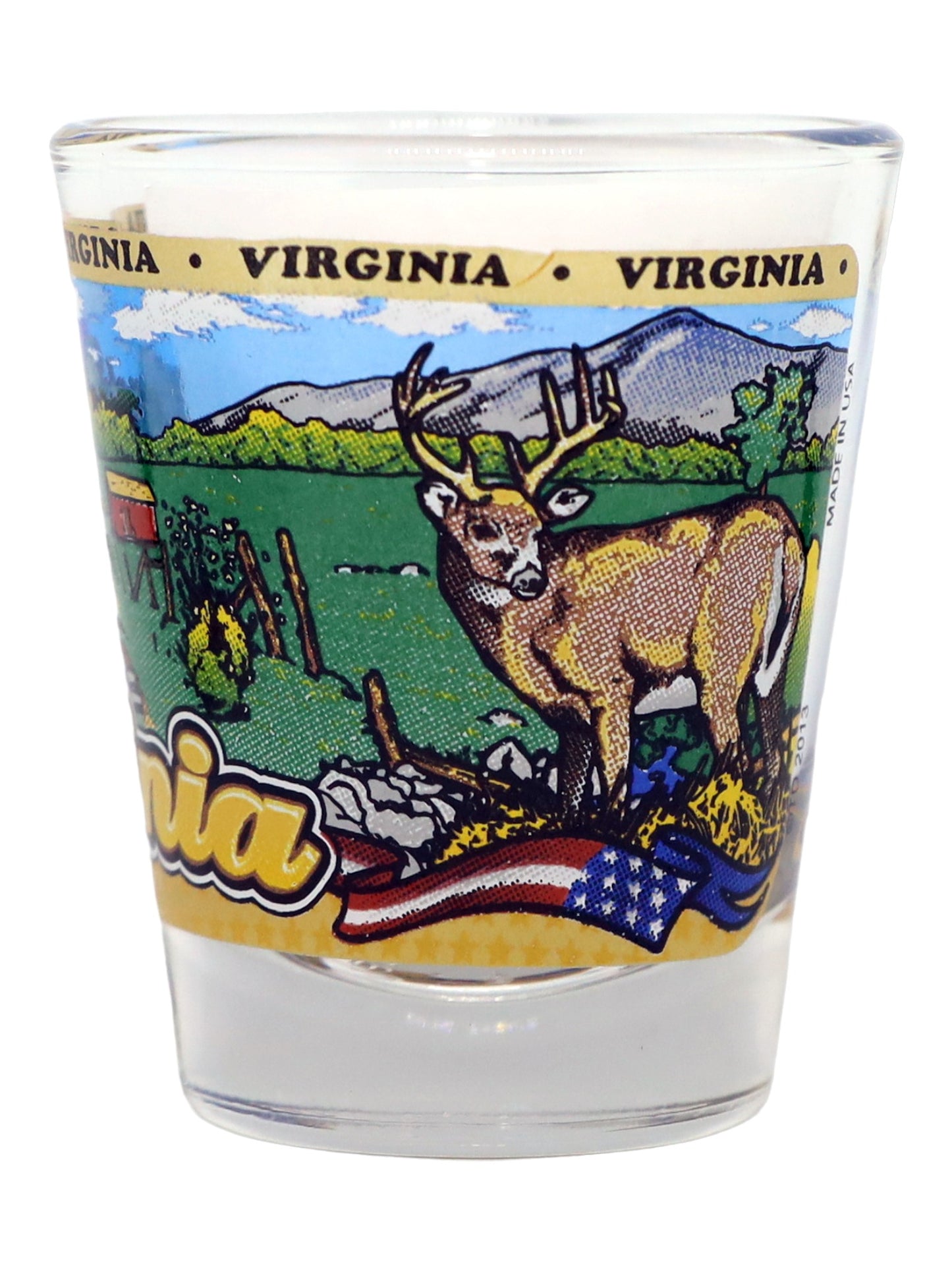 Virginia State Wraparound Shot Glass