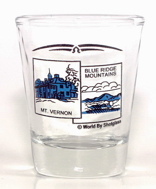 Virginia State Scenery Blue New Shot Glass