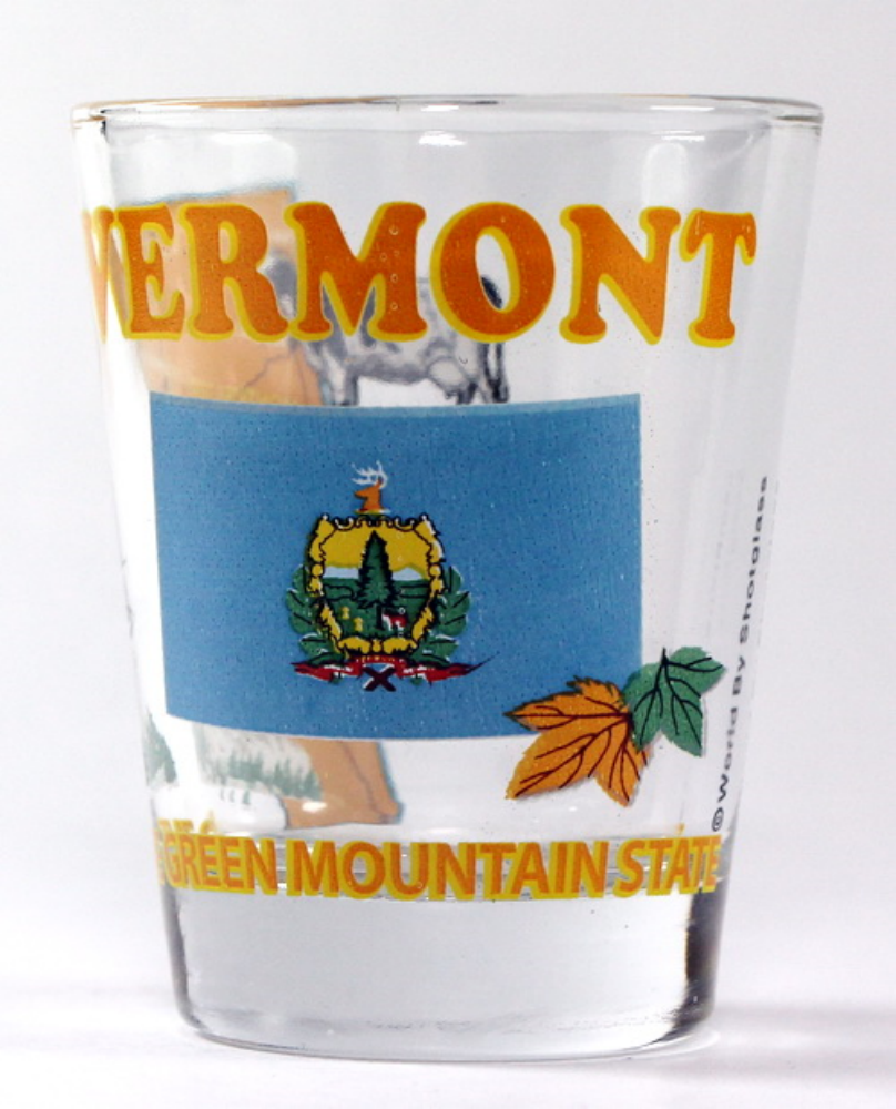 Vermont United States USA Souvenir Boxed Shot Glass Set (Set of 6)