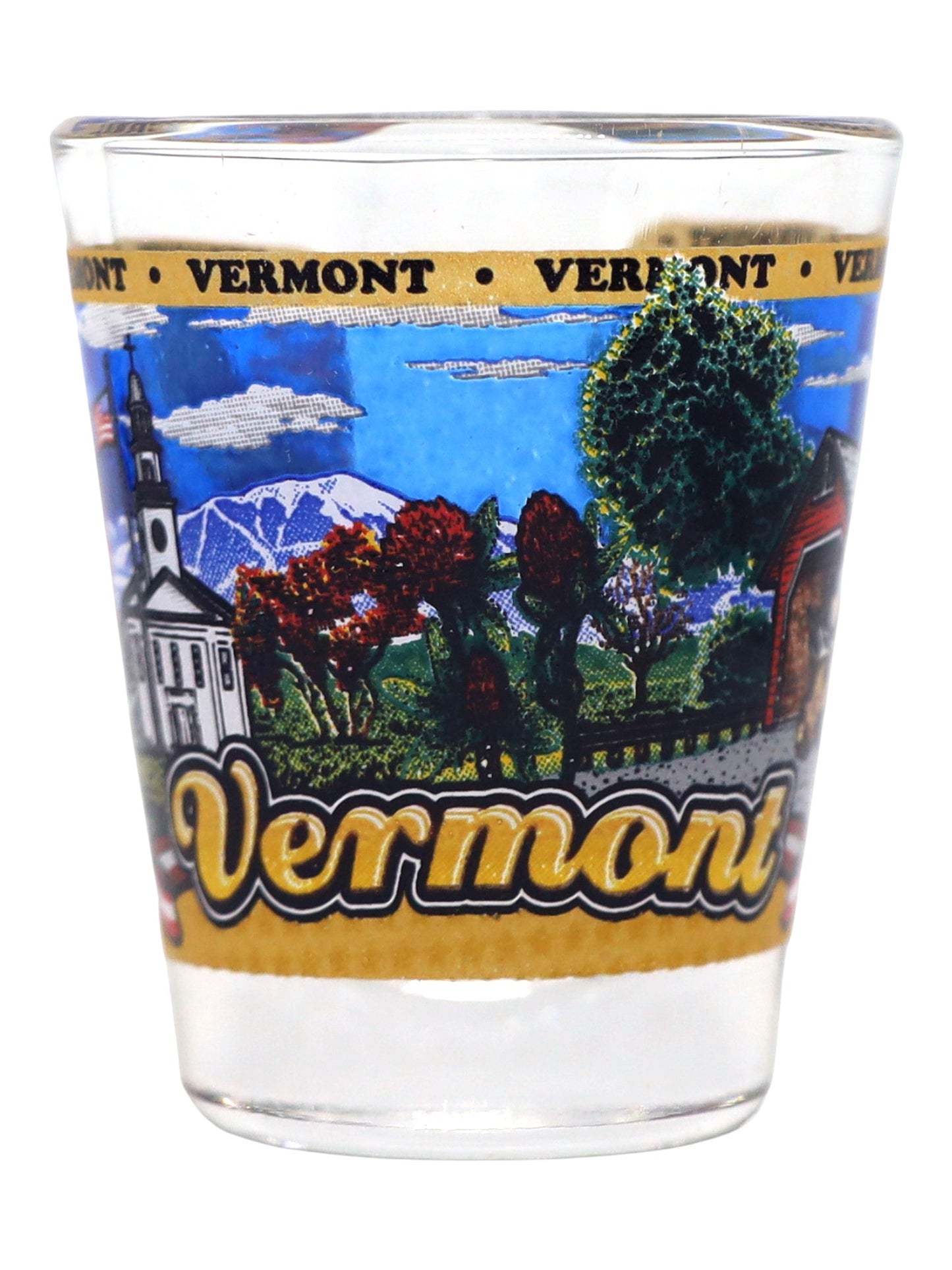 Vermont United States USA Souvenir Boxed Shot Glass Set (Set of 6)