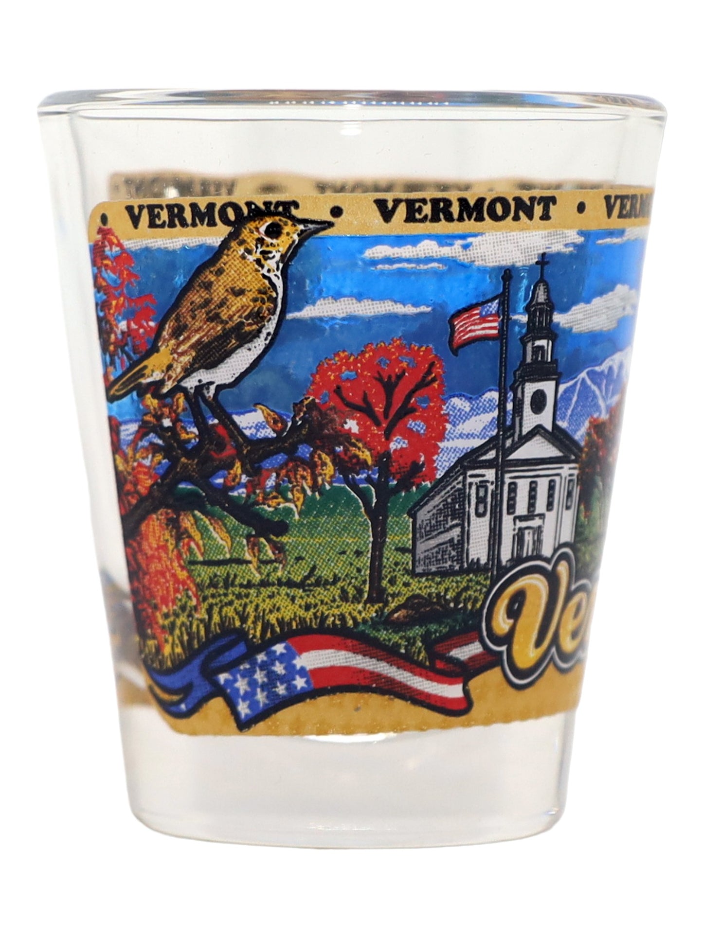 Vermont State Wraparound Shot Glass