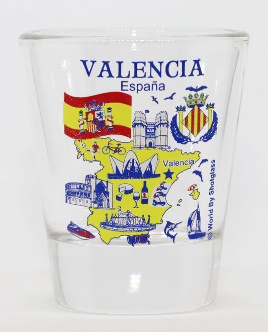Valencia Spain Great Spanish Cities Collection Shot Glass