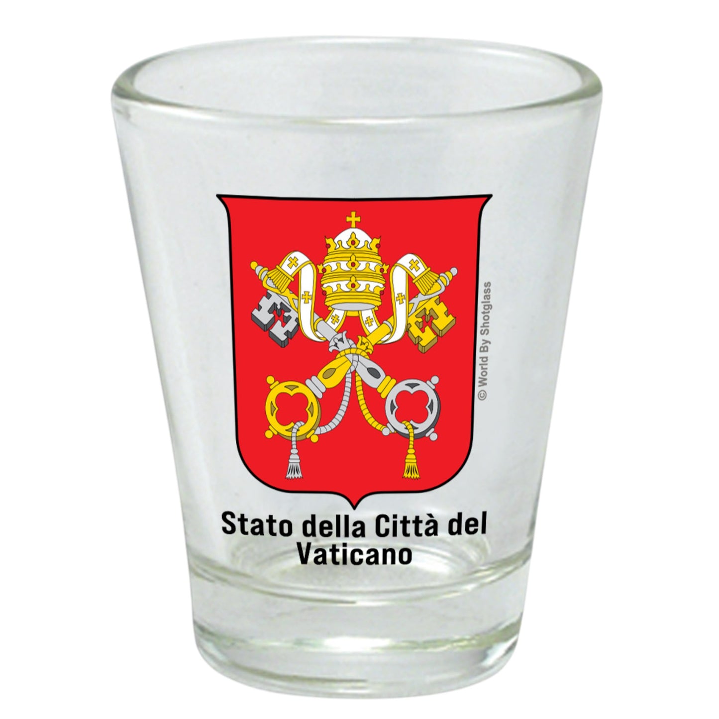 Vatican City Souvenir Boxed Shot Glass Set (Set of 2)