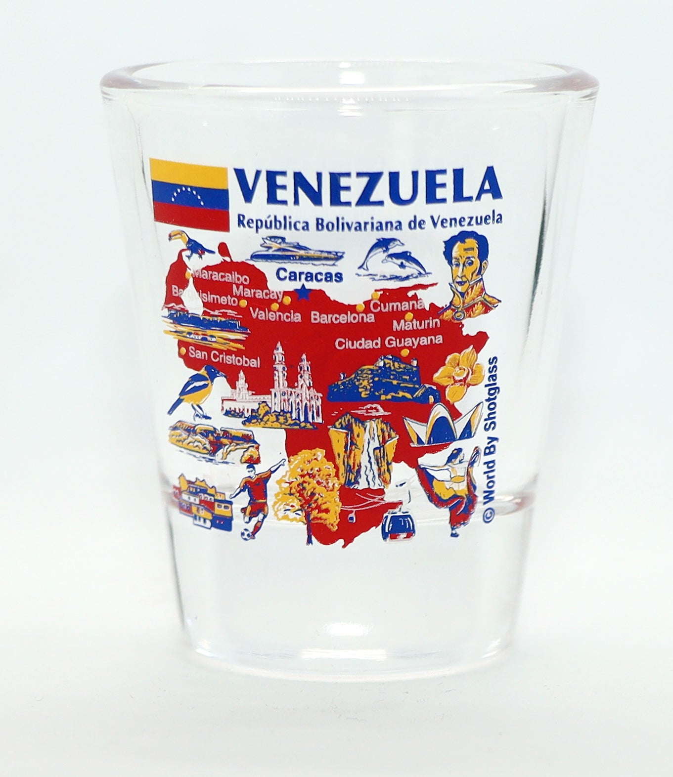 Venezuela Landmarks and Icons Collage Shot Glass