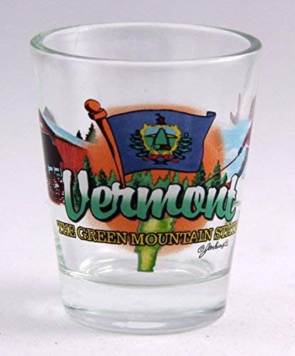 Vermont United States USA Souvenir Boxed Shot Glass Set (Set of 6)