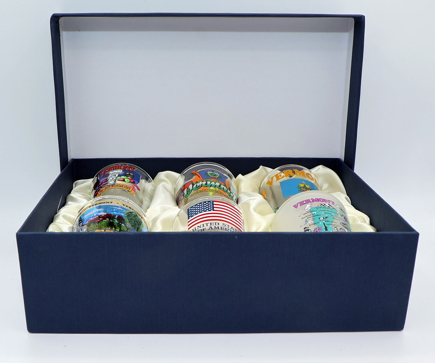 Vermont United States USA Souvenir Boxed Shot Glass Set (Set of 6)