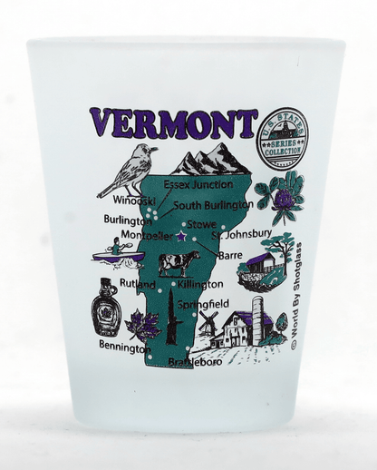 Vermont United States USA Souvenir Boxed Shot Glass Set (Set of 6)