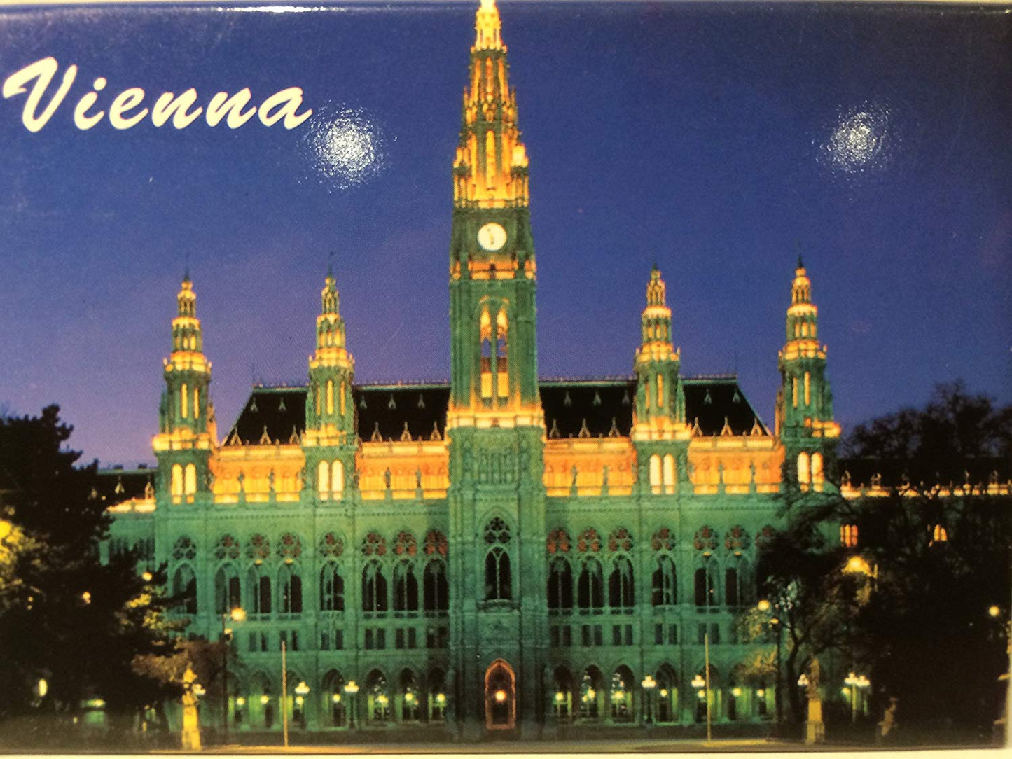 Vienna Austria Rathaus City Hall Fridge Collector's Souvenir Magnet 2.5 inches X 3.5 inches