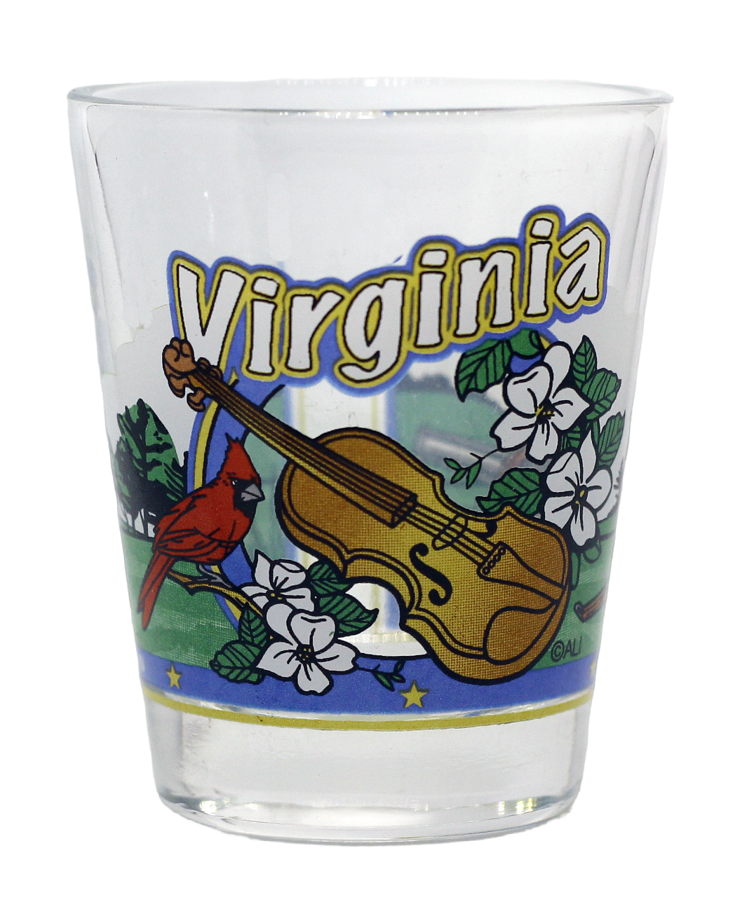 Virginia 3 View Shot Glass