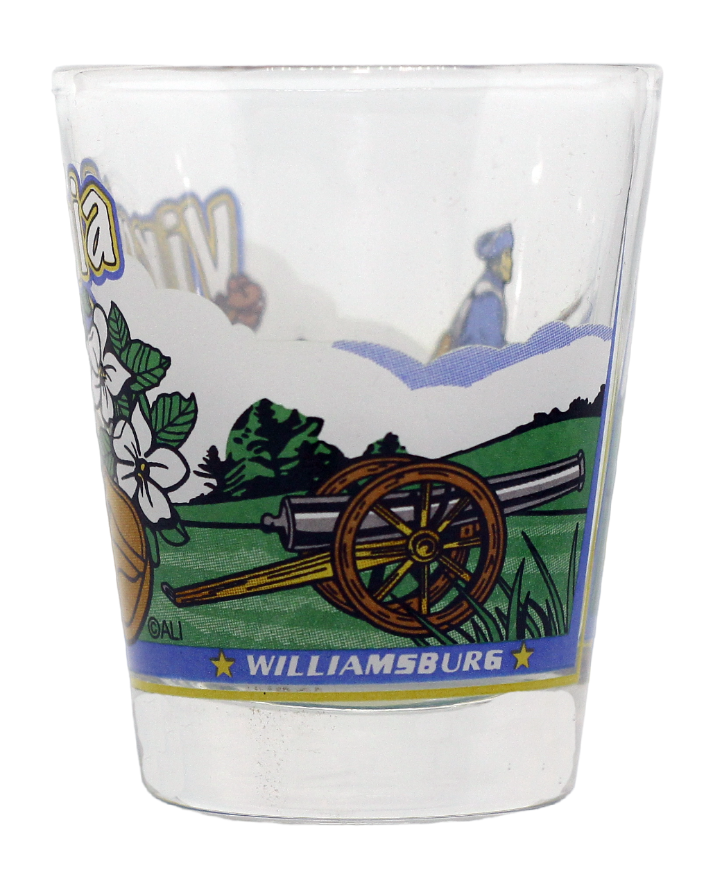 Virginia 3 View Shot Glass