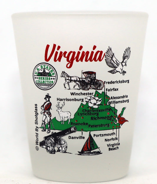 Virginia US States Series Collection Shot Glass