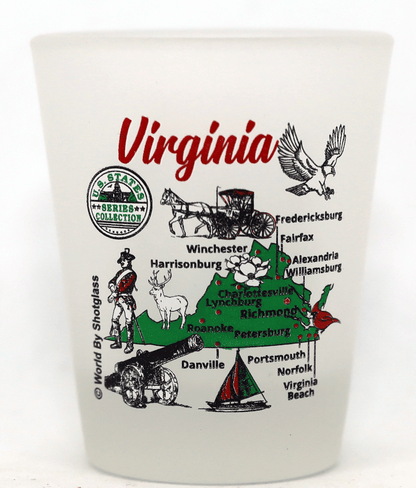 Virginia United States USA Souvenir Boxed Shot Glass Set (Set of 6)