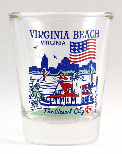 Virginia Beach Virginia Great American Cities Collection Shot Glass