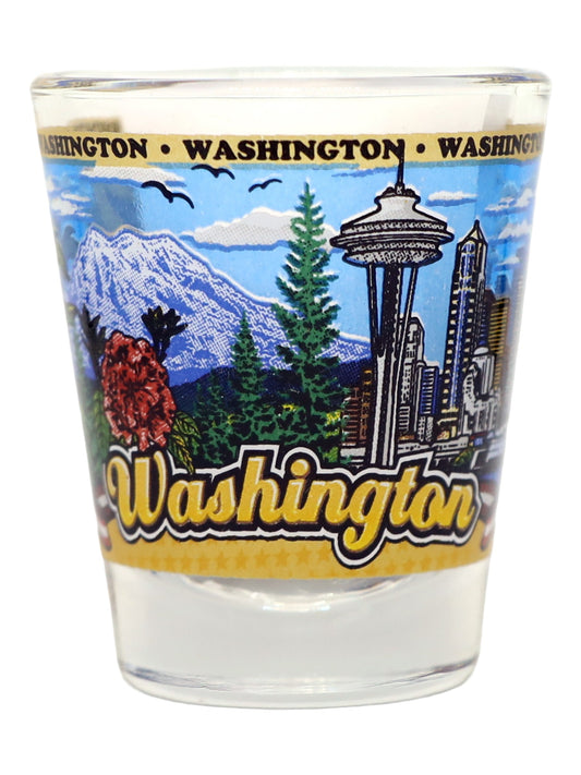 Washington State Wraparound Shot Glass