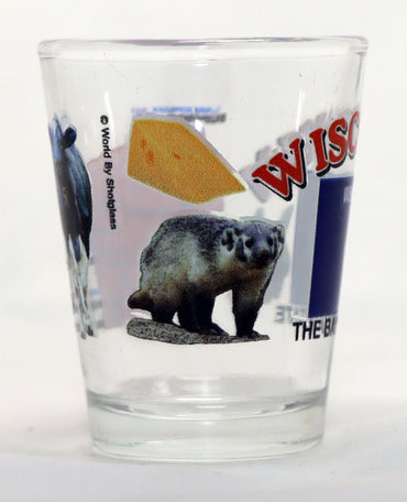 Wisconsin The Badger State All-American Collection Shot Glass
