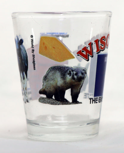 Wisconsin The Badger State All-American Collection Shot Glass